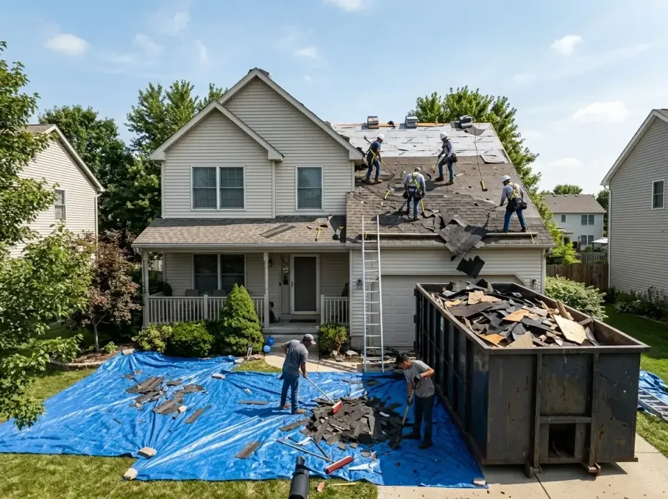 roof-replacement-debris-remova-004 — frequently asked questions, Cheapest Dumpster Rentals in Lake Summerset, IL